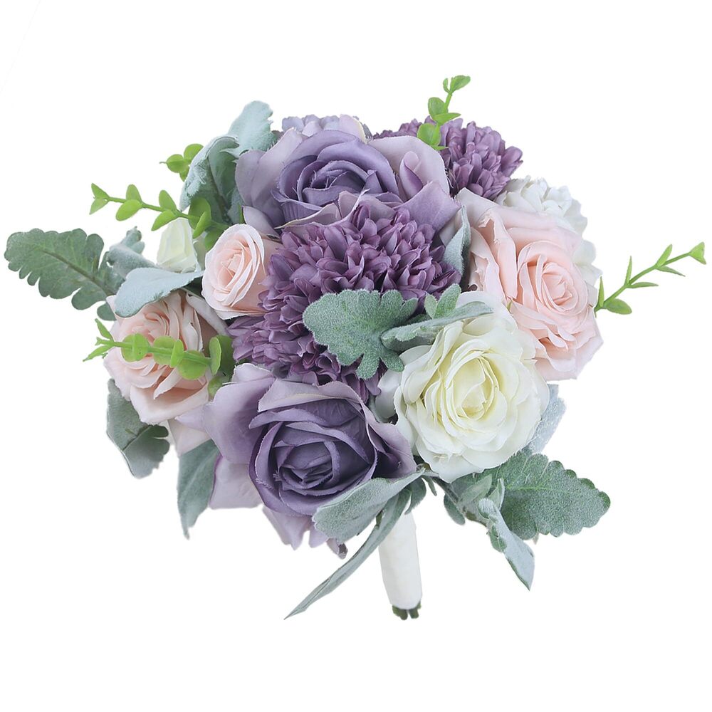 9713 9" Wedding Bouquet for Bride Bridal Bridesmaid Artificial Flowers